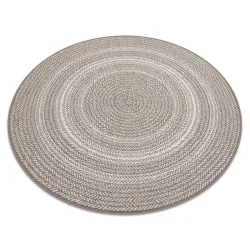 Round rug ROPE SISAL FLAT 48837686 Boho, braid, weave beige