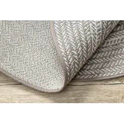 Round Rope Sisal Flat Rug 120cm Beige