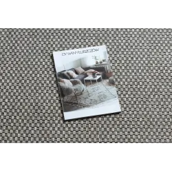 Boho style sisal rug in beige, perfect for living rooms