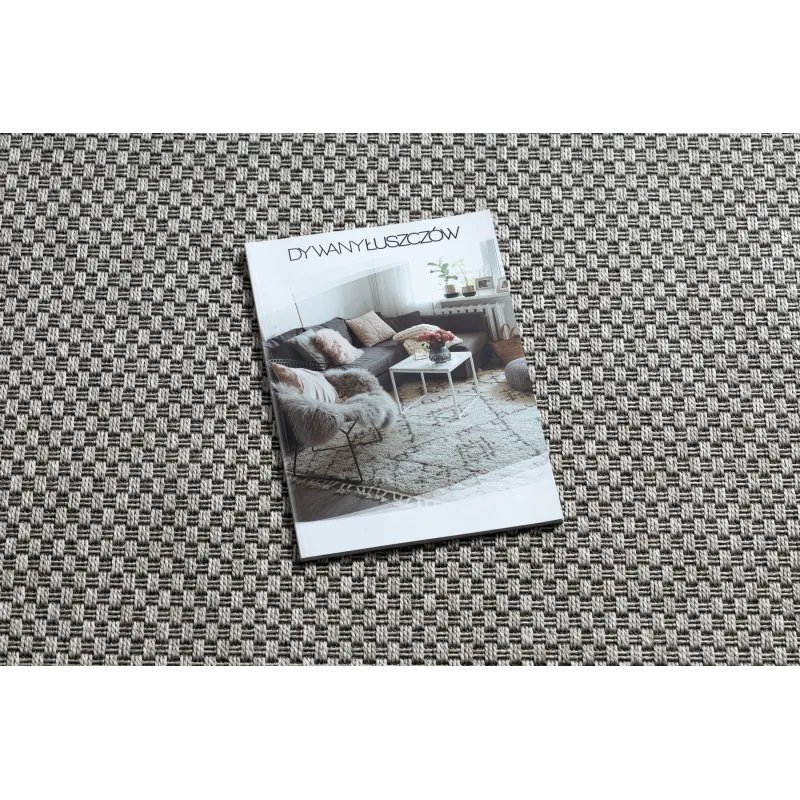 Boho style sisal rug in beige, perfect for living rooms