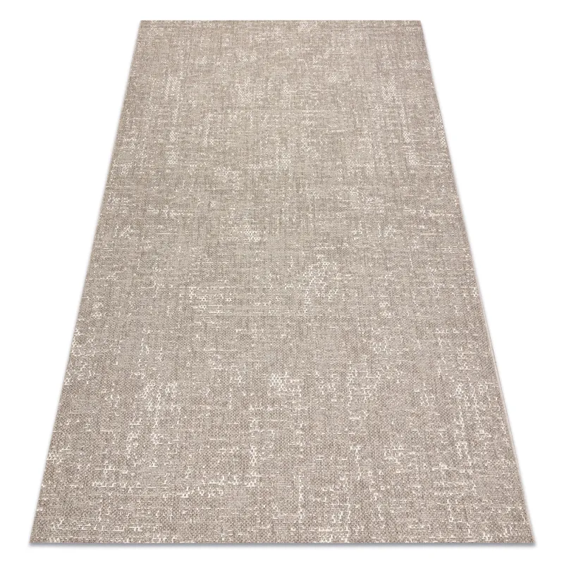 Beige vintage jute rug in Boho style, perfect for any interior