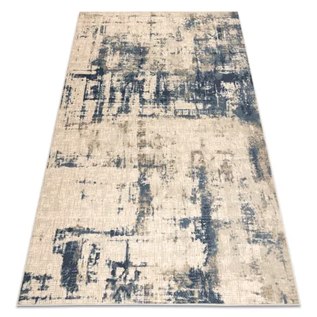 NAIN Wool Vintage Rug Beige Navy