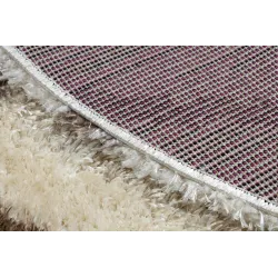FLUFFY 2373 Round Trellis Shaggy Rug
