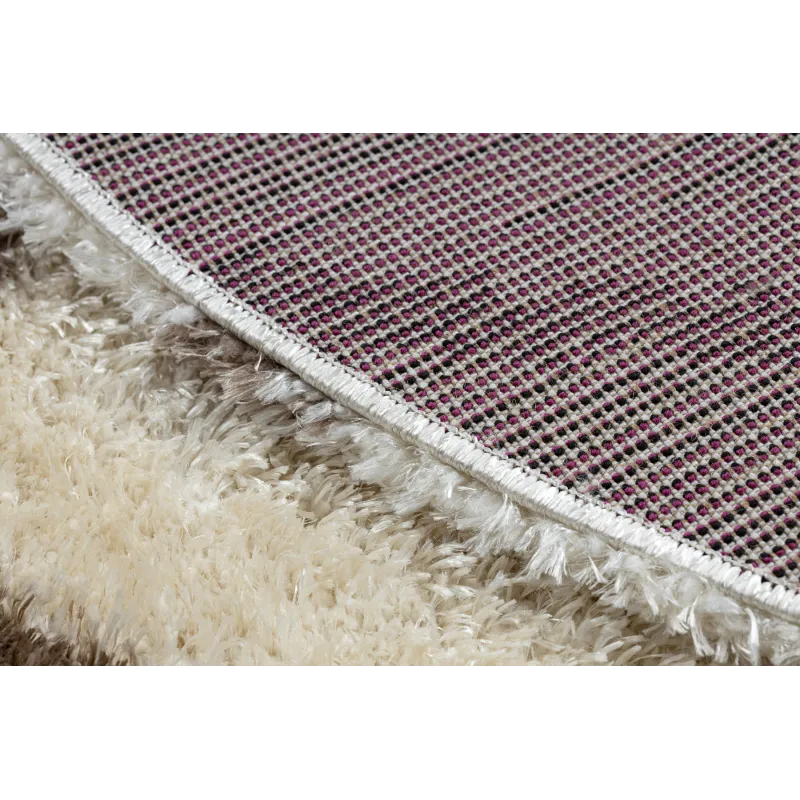FLUFFY 2373 Round Trellis Shaggy Rug