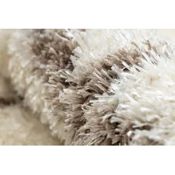 FLUFFY 2373 Round Trellis Shaggy Rug