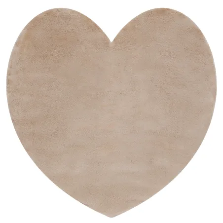 SHAPE 3105 Heart Shaggy Rug Beige
