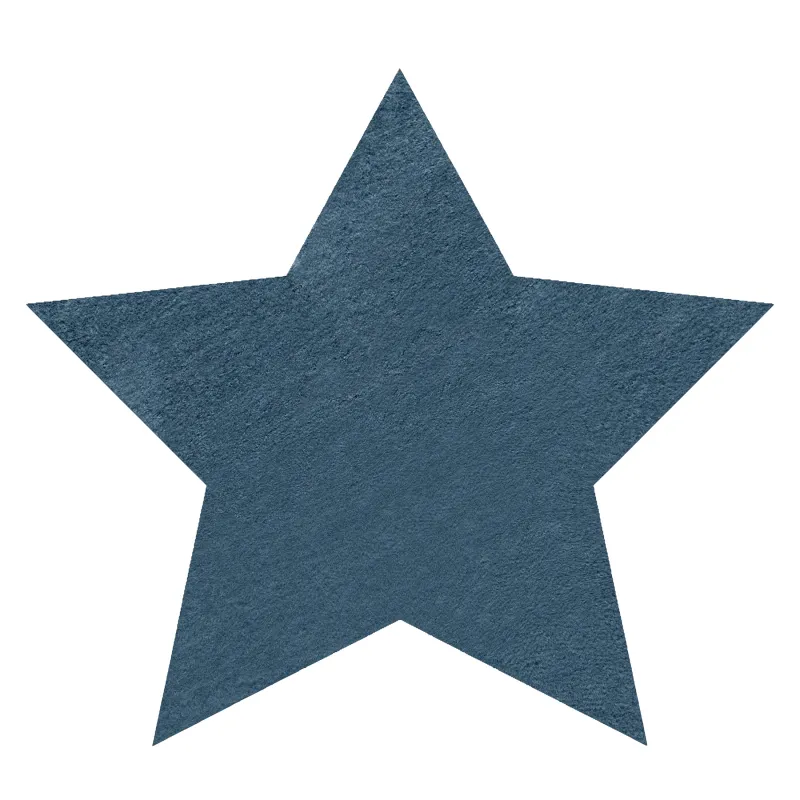 SHAPE 3148 Star Shaggy Rug Blue