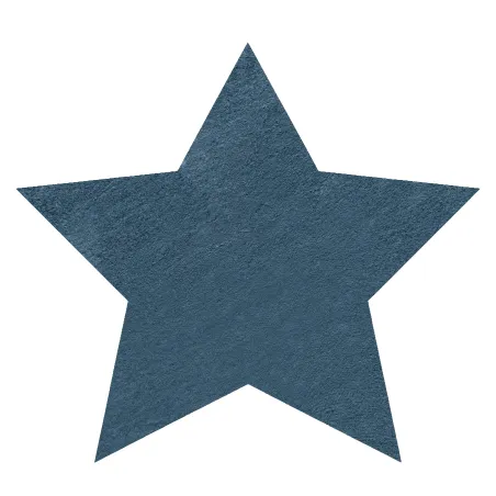 SHAPE 3148 Star Shaggy Rug Blue