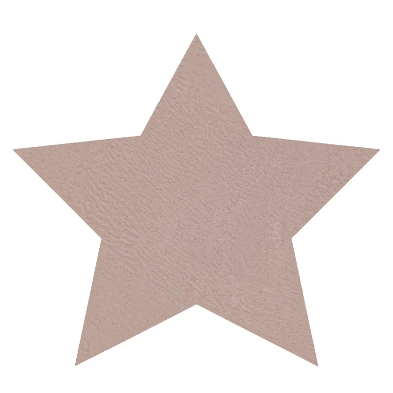 SHAPE 3148 Star Shaggy Rug Rose