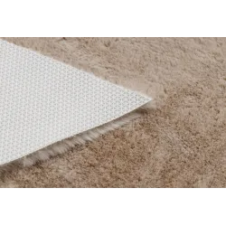 SHAPE 3148 Star Shaggy Rug Beige