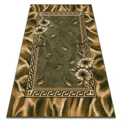 BCF MORAD TRIO Leaves, flowers classic rug - olive green