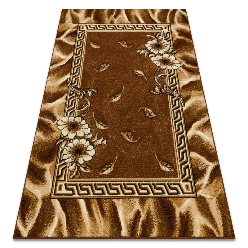 Morad TRIO Floral BCF Rug Brown