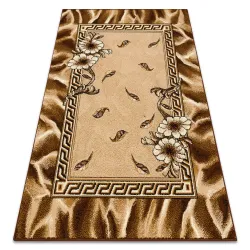BCF MORAD TRIO Leaves, flowers classic rug - antique gold