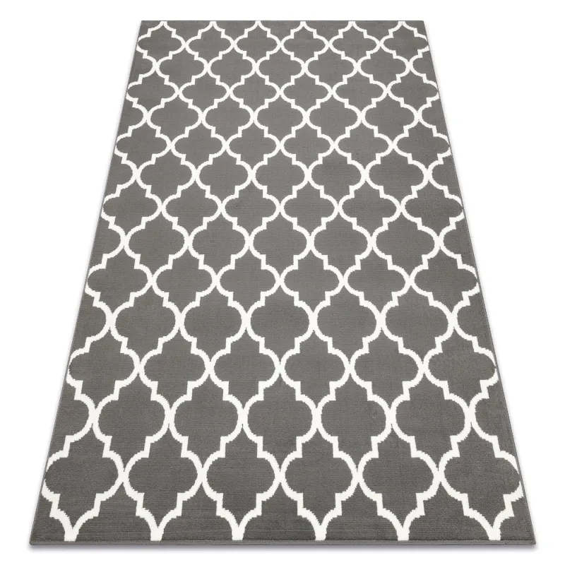 BCF Morad TRELIS Moroccan Clover Rug Anthracite
