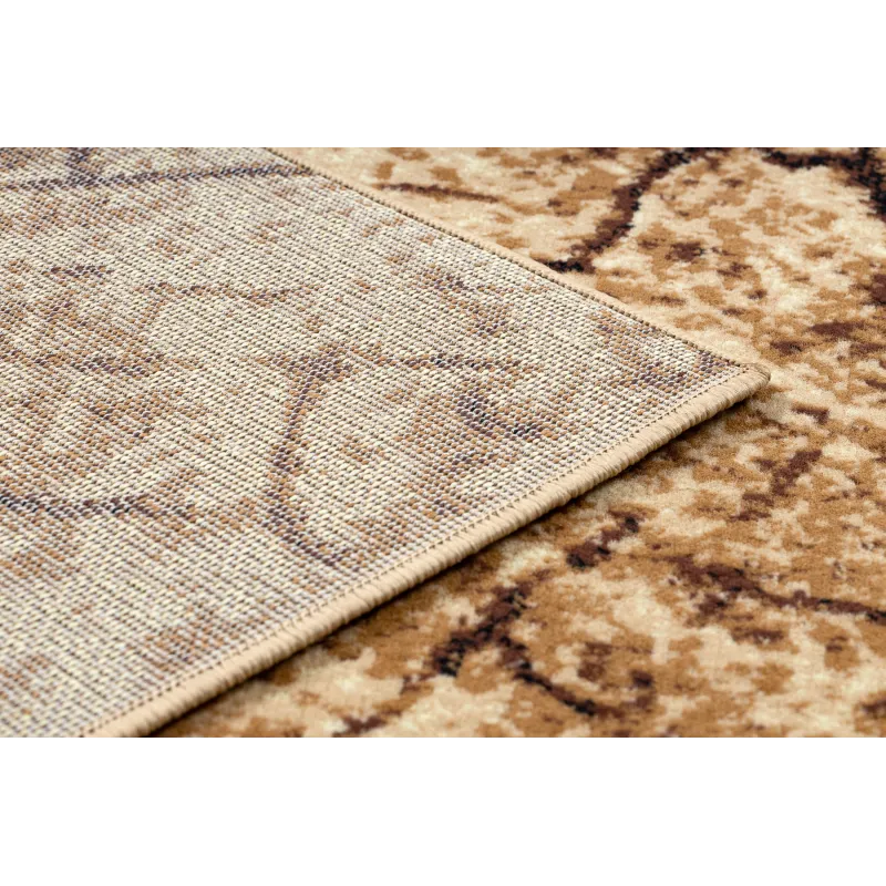 Morad Wood Beige Polypropylene Rug