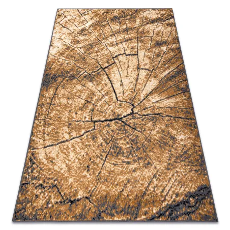 Morad Wood Gold Polypropylene Rug