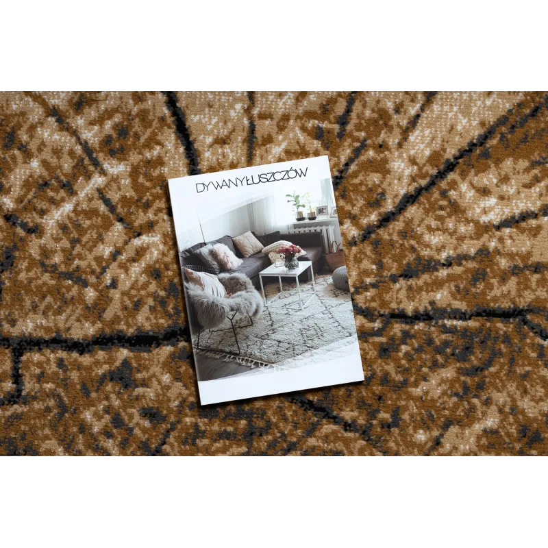 Morad Wood Gold Polypropylene Rug