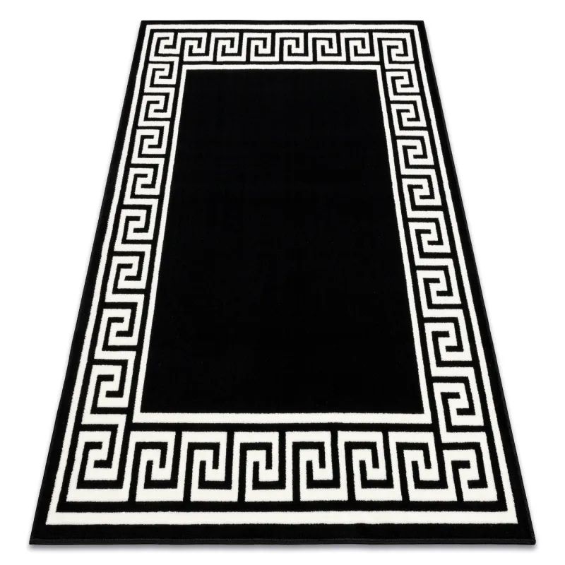 Morad Greek BCF Rug Black