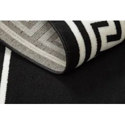Morad Greek BCF Rug Black
