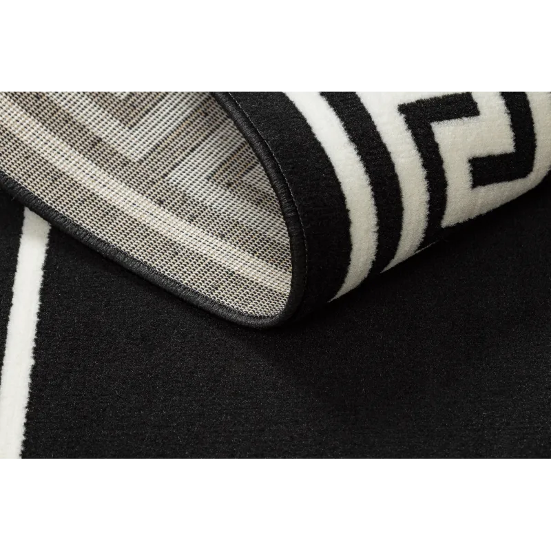 Morad Greek BCF Rug Black