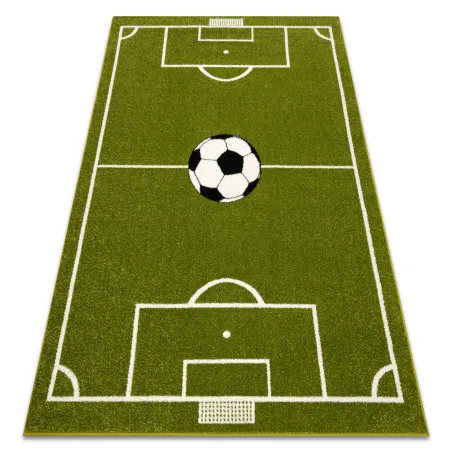 Mundial Football Field Rug in green, modern carpet for children's room