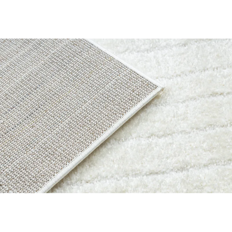 Modern design rug in cream color, suitable for bedrooms or living rooms