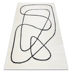 MODE 8377 Abstract Cream/Black Rug