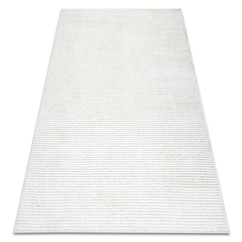 Cream geometric rug, modern carpet for living room decor