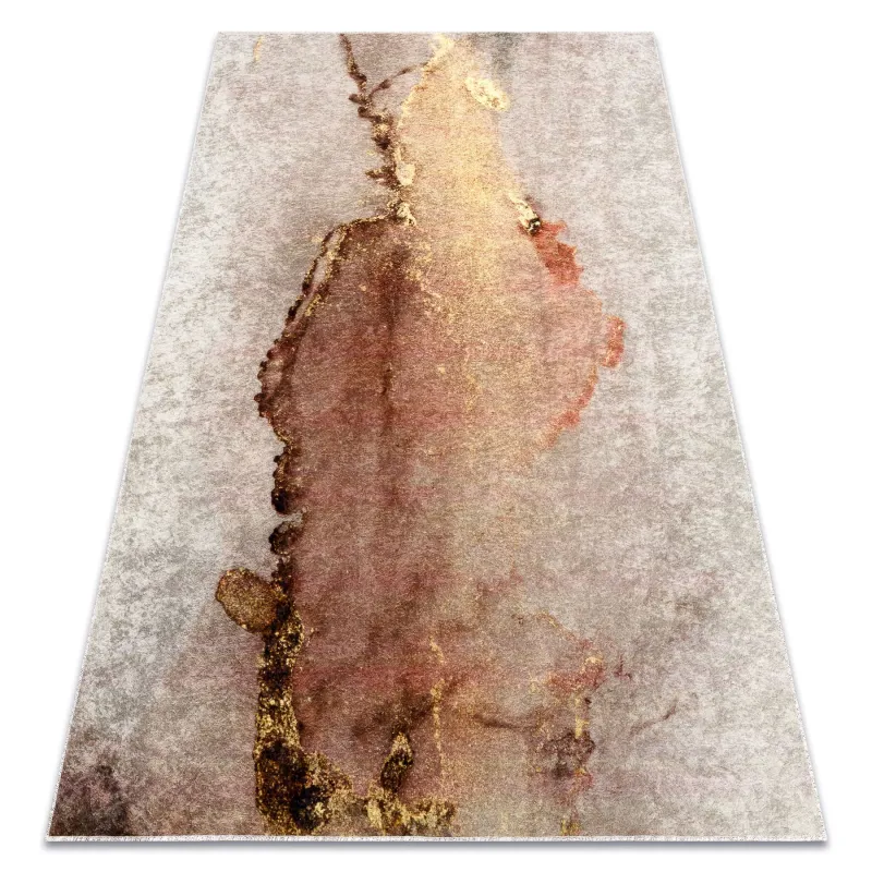 Washable Abstract Rug MIRO 52101.801 Beige Gold