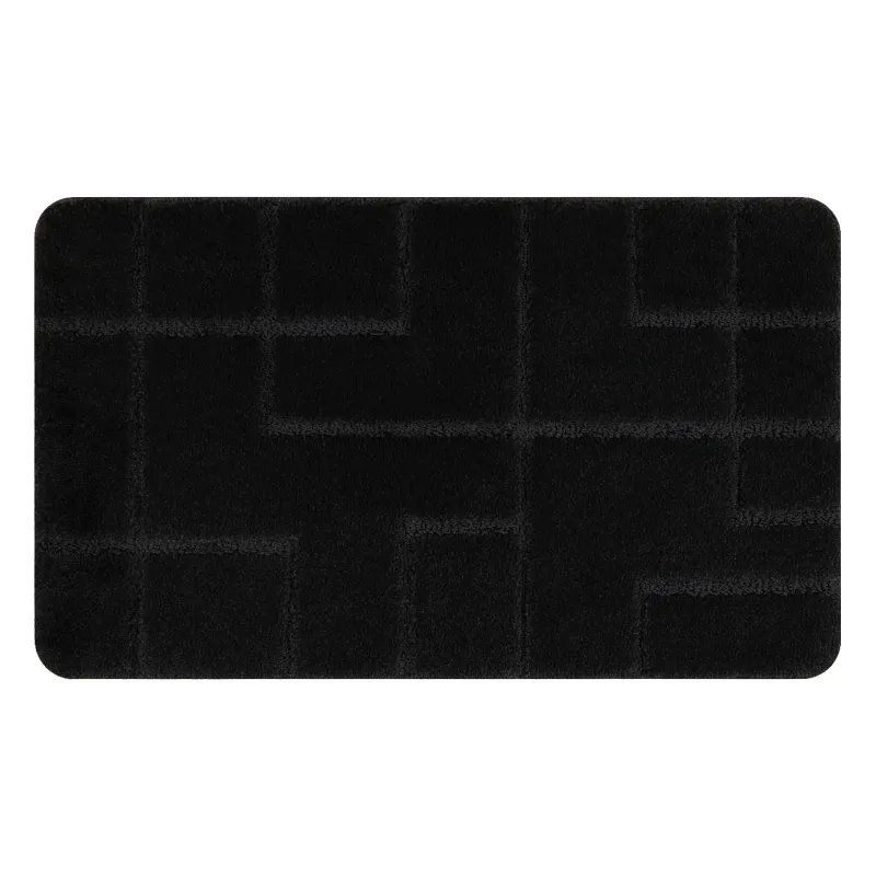 SUPREME LINES Bathroom Rug Black
