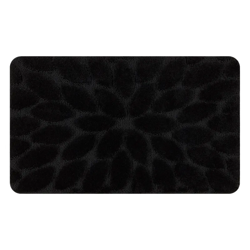 Supreme Stones Bathroom Rug Black