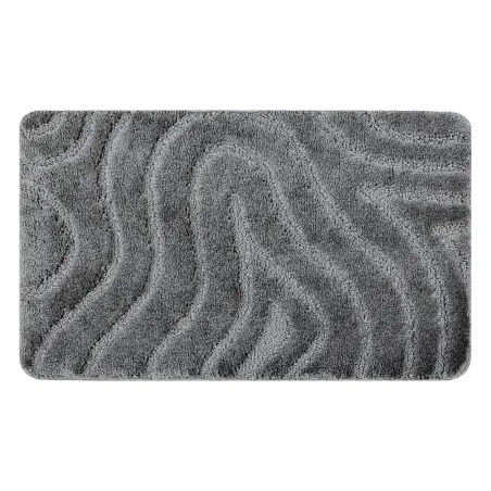 Supreme Waves Gray Bathroom Rug