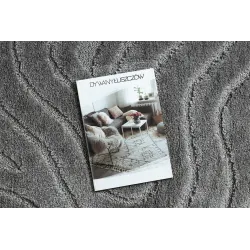 Supreme Waves Gray Bathroom Rug