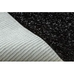 SYNERGY Glamour Circle Bath Rug Black