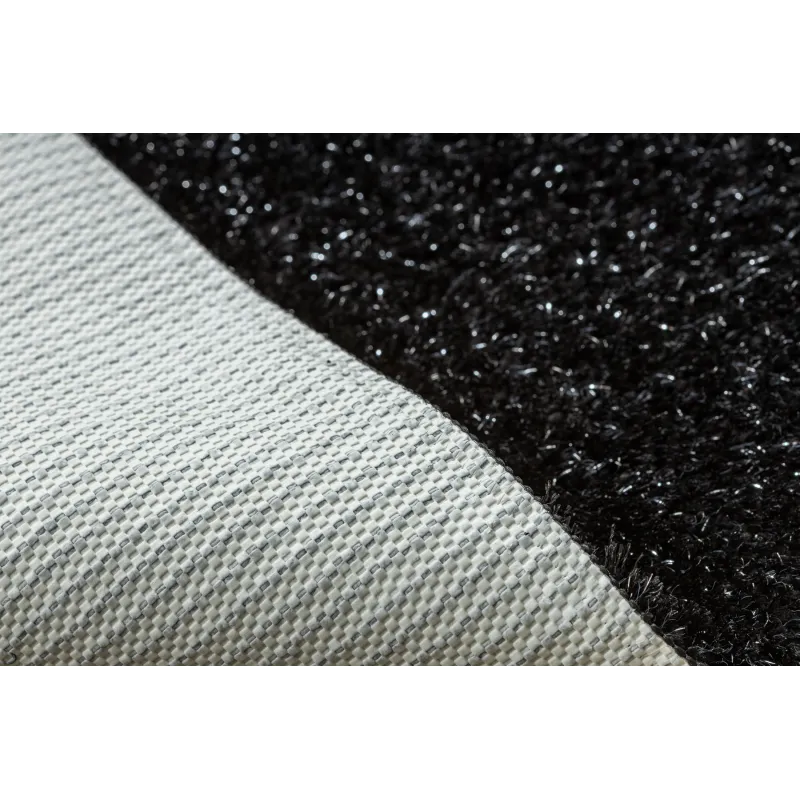 SYNERGY Glamour Circle Bath Rug Black