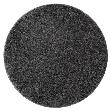 SYNERGY Glamour Circle Bath Rug Grey