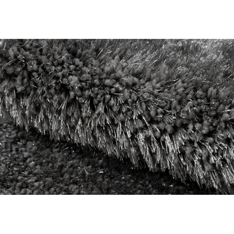 SYNERGY Glamour Circle Bath Rug Grey