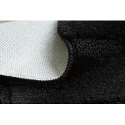 SUPREME LINES Round Bathroom Rug Black