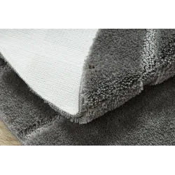 SUPREME LINES Round Bathroom Rug Grey