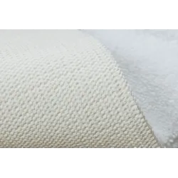 SUPREME Round Bathroom Rug LINES White