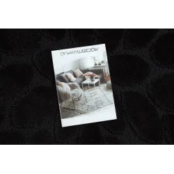 SUPREME Round Bathroom Rug STONES Black
