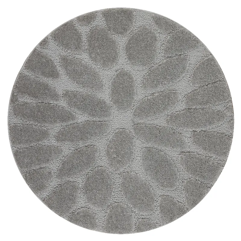 SUPREME Round Bathroom Rug STONES Grey