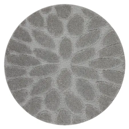 SUPREME Round Bathroom Rug STONES Grey