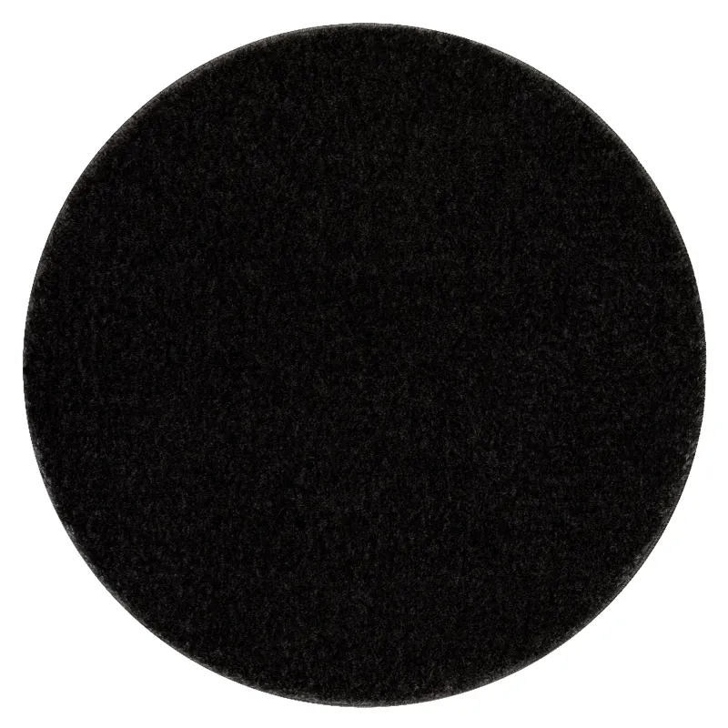 SANTA Bathroom Round Rug Black