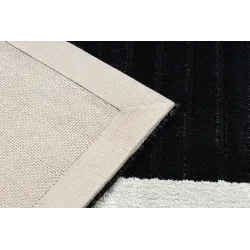 PEARL 51327H black rug, great for living rooms or bedrooms