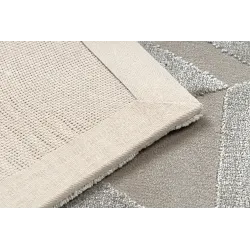 PEARL 51323C beige rug, structural design perfect for elegant interiors