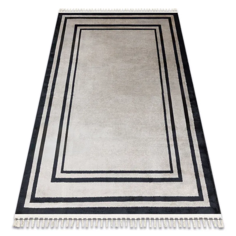 AMOUR 53104A Beige Rug, modern and elegant carpet for living room