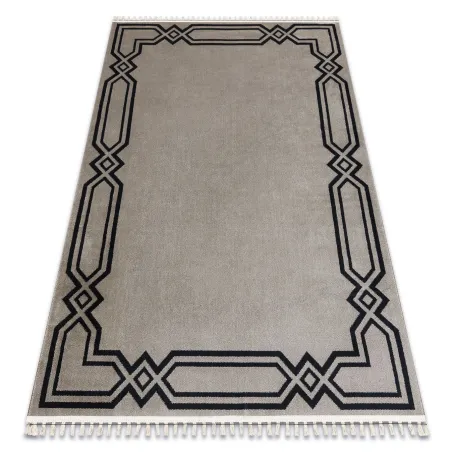 AMOUR 53071A beige modern rug, stylish addition for living spaces