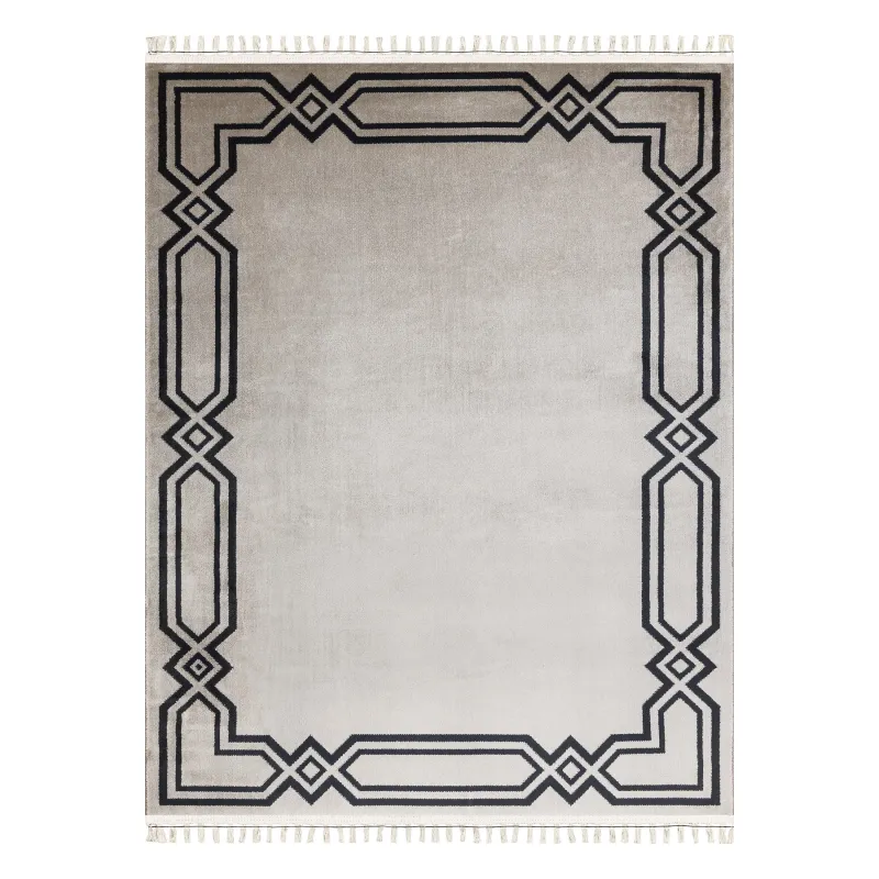 AMOUR 53071A beige rug, soft texture ideal for bedrooms