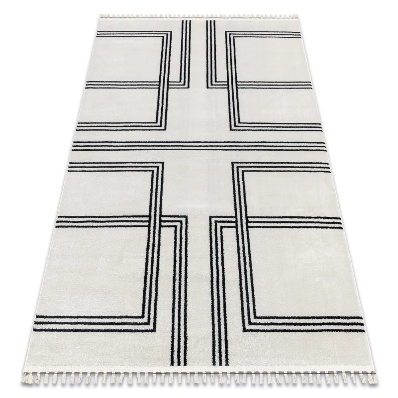 AMOUR 53091C Cream Geometric Rug, modern design for stylish interiors